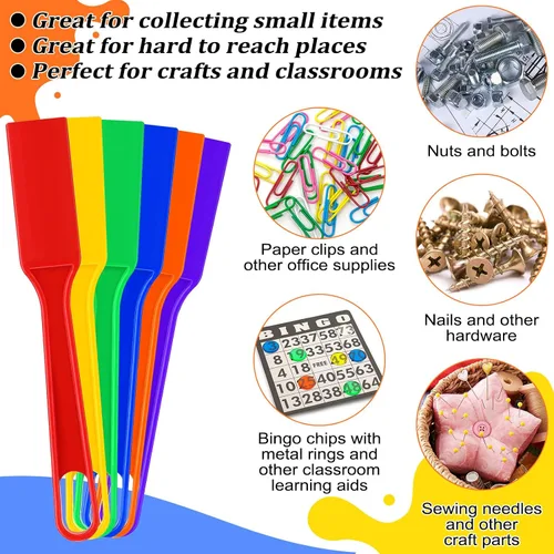 Miniatura 4 de Yunsailing Varita magnética de bingo con fichas, 606 unidades, 6 colores, varita magnética de chip de metal para aula, juego familiar, juego