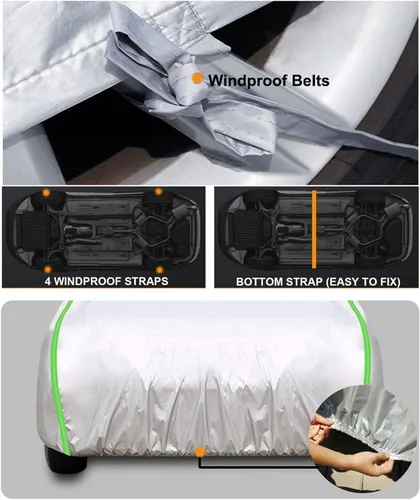 Miniatura 6 de Car Cover Compatible with Volvo XC40 XC60 XC70 XC90, Outdoor Full Car Cover Dustproof Windproof Waterproof Car Cover for Automobiles All Weather