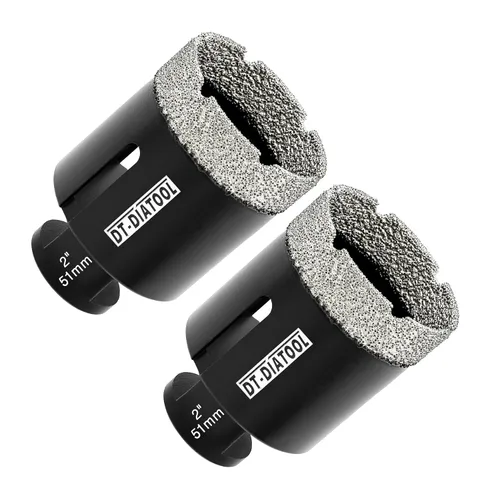 Miniatura 5 de DT-DIATOOL Broca de núcleo de diamante de 1/4 pulgada con hilo 5/8"-11 de vacío soldado para baldosas de porcelana, cerámica, gres, mármol, granito