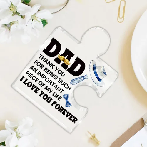 Miniatura 5 de Regalos de cumpleaños para papá para el día del padre, para papá de hija, hijo, niños, para padre que no quiere nada, rompecabezas acrílico