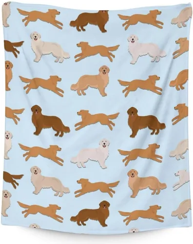 Miniatura 11 de Golden Retriever - Manta de regalo – 40 x 30 pulgadas, bonita manta para niños y niñas, manta negra suave y mullida para regazo y silla