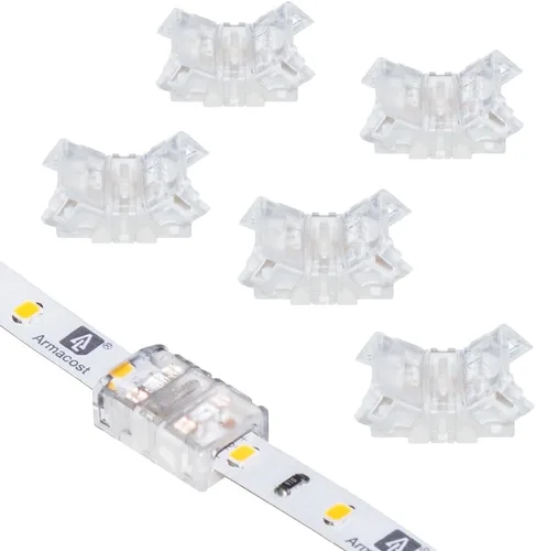 Miniatura 6 de Armacost Lighting 566021 Conector de cable a cinta LED blanco/de un solo color, paquete de 18