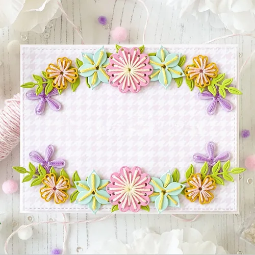 Miniatura 2 de Troqueles de césped y flores para hacer tarjetas, troqueles de corte de metal para álbumes de recortes, suministros de fabricación de tarjetas