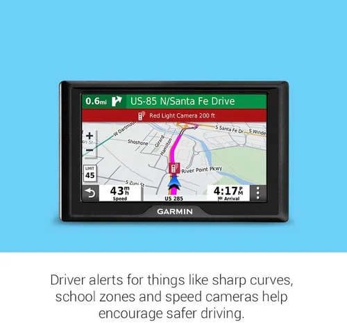 Miniatura 6 de Garmin Drive 52, navegador GPS con pantalla de 5 pulgadas, menús simples en pantalla y mapas fáciles de ver (renovado)