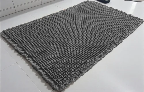 Miniatura 17 de Tapete de Baño Waffle Mejorado – Ultra Suave, Súper Absorbente y Alfombra Antideslizante con Borlas, Lavable a Máquina, Respaldo de Goma para Baño
