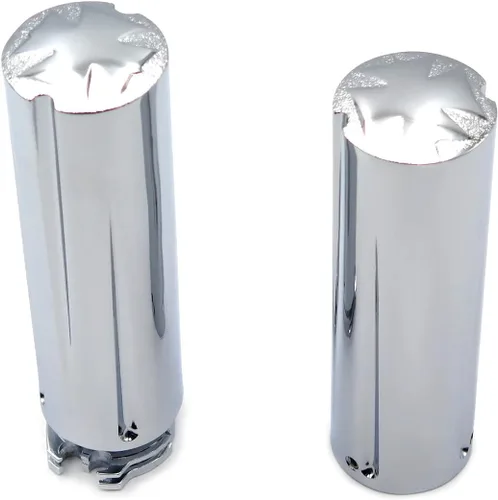 Miniatura 3 de Motocicleta Motocicleta Cruz End Estilo 1" Empuñaduras de mano para Harley Electra Glide Classic Chrome nuevo