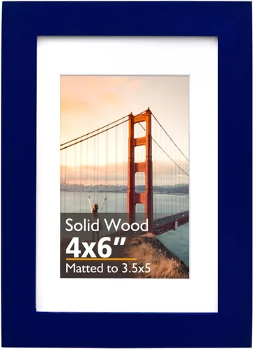 Miniatura 63 de KINLINK 3.5x5 Picture Frame, Ash Black Solid Wood Frame with Plexiglass for Table Top and Wall Mounting, Photo Frame for Horizontal or Vertical
