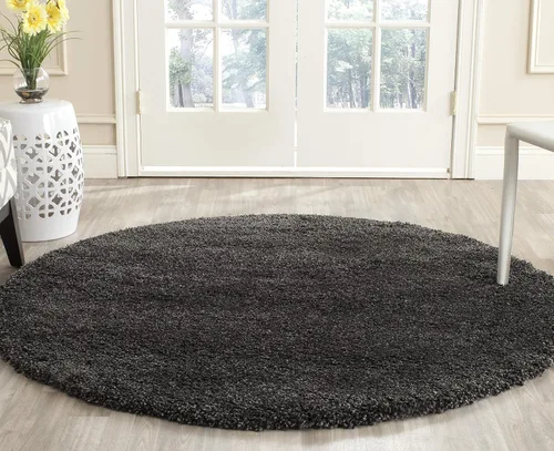 Miniatura 218 de SAFAVIEH Accent Rug 2'x3' - Milan Shag Collection - Modern Design, Dark Beige, Ultra Plush Thick Pile, Ideal for Bedroom, Nursery, Living Room