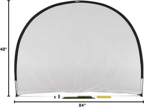 Miniatura 6 de SKLZ Kit de campo de conducción de golf con red, pelotas de golf, almohadilla de lanzamiento y camisetas