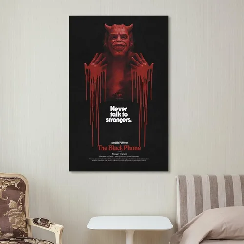Miniatura 7 de SGWDHPXUK Póster de película The Black Phone con cubierta retro, película de terror, arte de pared y decoración de sala, 12 x 18 pulgadas