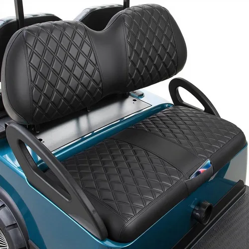Miniatura 10 de EZGO Fundas de Asiento, Fundas de Asiento de Carrito de Golf para EZGO TXT 1994-2013 y EZGO RXV OEM Asiento Ordinario Cuero Marino Grueso Diamante