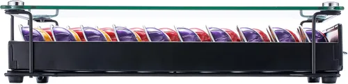 Miniatura 6 de FlagShip Vertuo - Soporte para cápsulas, cajón de almacenamiento de vidrio para Nespresso Vertuo, organizador de vainas, transparente
