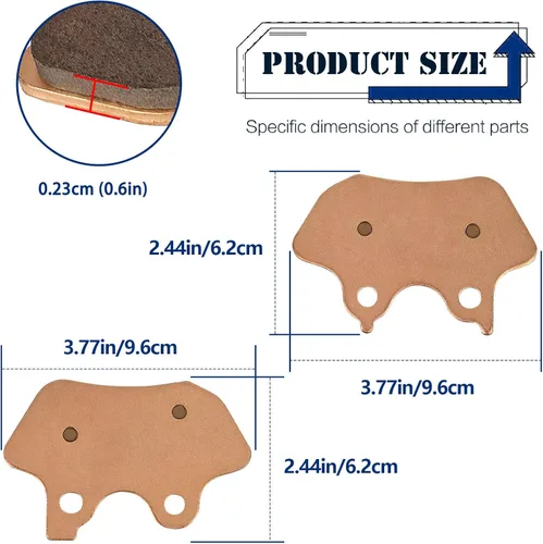 Miniatura 3 de Pastillas de freno sinterizadas para Harley Davidson Softail FLSTCI FLSTC Heritage Classic 2000-2007/Davidson FXST Softail Standard 2000-2007