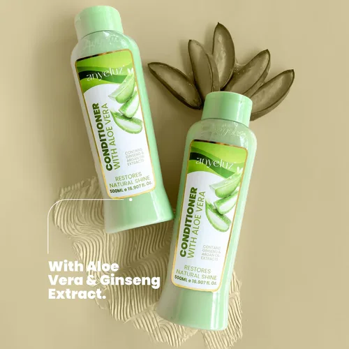 Miniatura 4 de ANYELUZ Acondicionador de aceite de argán de aloe vera para todo tipo de cabello Desenredante