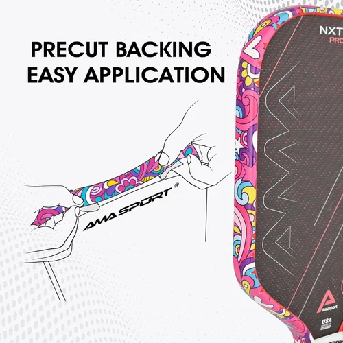 Miniatura 5 de PICKLETECH Pickleball Edge Guard Tape – Pink Unicorn Pattern Edge Tape for Pickleball Paddle - Fit Perfectly Curved Edge - No Wrinkling Unicornio