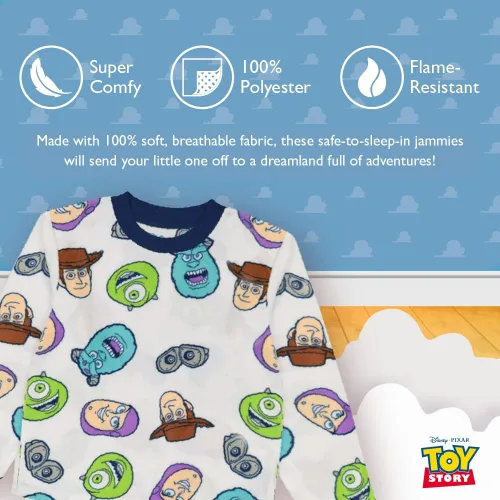 Miniatura 3 de Disney Boys' Big 2-Piece Loose-fit Pixar Pajama Set