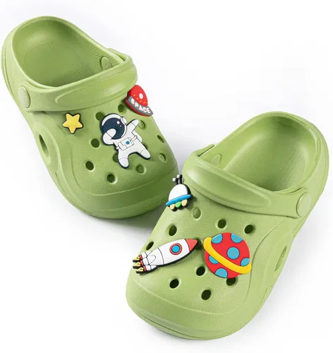 Miniatura 5 de Casazoe Zuecos de agua para niños y niñas pequeños, sandalias de agua sin cordones, ligeras, para exteriores, verano, playa, piscina