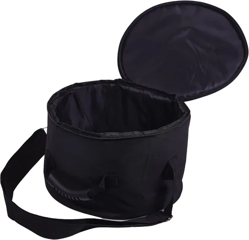 Miniatura 3 de Estuche de transporte para cuenco cantante, bolsa acolchada negra de 12 pulgadas, soporte para cuenco de sonido, bolsa de cuenco de cristal