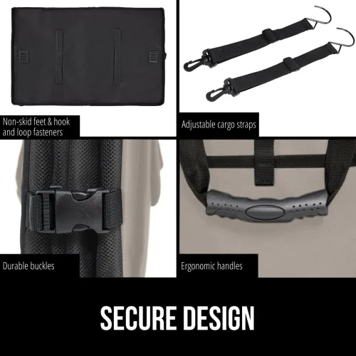 Miniatura 5 de GORILLA GRIP Organizador de maletero para SUV y automóviles, organizador de almacenamiento plegable de gran capacidad, accesorios de coche