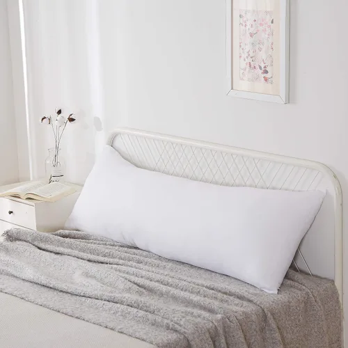 Miniatura 2 de Acanva - Almohada de cuerpo esponjosa para adultos y embarazo, suave y larga, inserto de almohada completa para dormir de lado