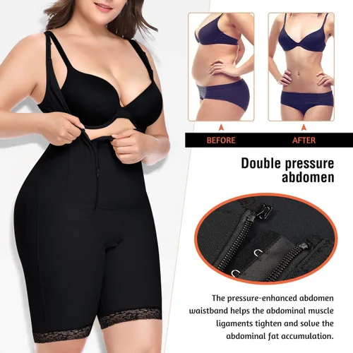 Miniatura 4 de Faja moldeadora de cuerpo completo para mujer, con control de abdomen, sin costuras, adelgazante, levantador de glúteos, talla grande