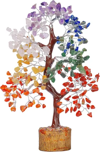 Miniatura 9 de Árbol de la vida con cristales de amatista, árbol púrpura, decoración de cristal, árbol de los chakras, regalos curativos para mujeres, decoración