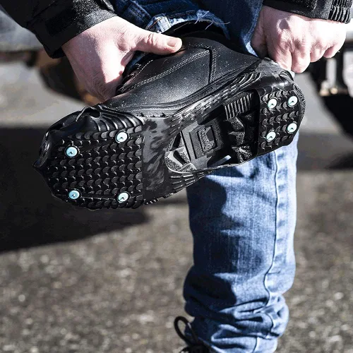 Miniatura 11 de Due North Tacos de hielo industriales multiusos para hombres y mujeres, ayudas de tracción para caminar y trabajar en nievehielo, 16 picos