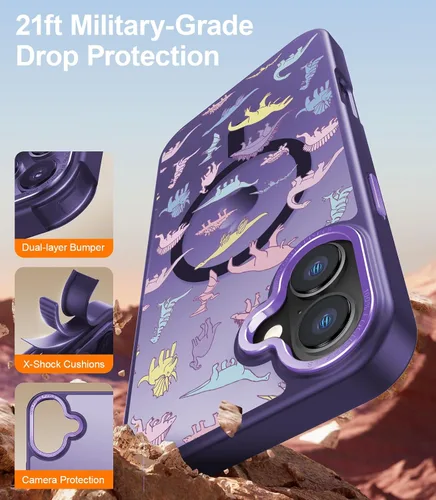 Miniatura 410 de Goodon para iPhone 15 Pro Max con protector de pantalla de privacidad, compatible con Magsafe, funda translúcida mate a prueba de golpes - Linda