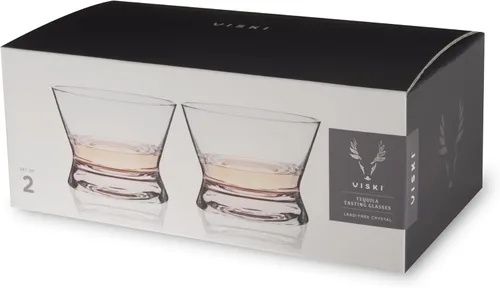 Miniatura 8 de Viski Vasos de degustación de tequila de cristal, vasos de copa para mezcal, whisky, bourbon o bebidas puras, elegante juego de cristalería para bar