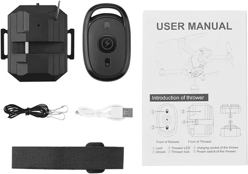 Miniatura 7 de Sistema Airdrop compatible con DJI Mini 4 Pro/Mini 3/Mini 3 Pro/Mini 2/Mini SE Drone Payload Dropper Release Dropper System Delivery Transport