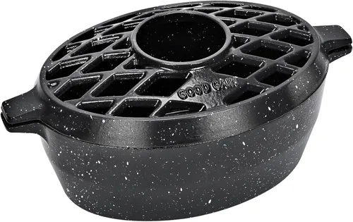 Miniatura 10 de G Good Gain Vaporizador de estufa de leña, humidificador de chimenea, humidificador de hierro fundido para estufa, acabado azul mate, resistente a