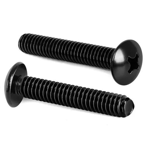 Miniatura 11 de Tornillos de máquina con cabeza de truss #6-32 x 1/4", acero inoxidable 304 18-8, acabado brillante, rosca completa, 100 unidades plateado
