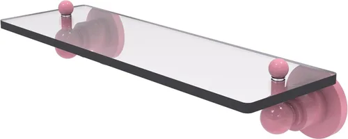 Miniatura 36 de Allied Brass AP-1/16 Astor Place - Estante de cristal con bordes biselados, color negro mate Mate negro