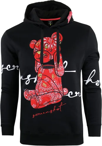 Miniatura 85 de SCREENSHOT Sudadera urbana de forro polar para hombre, diseño de dibujos animados de animación, parche bordado de gel