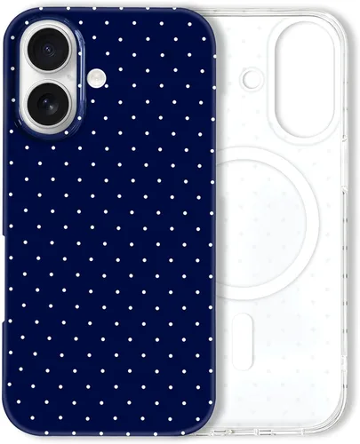 Miniatura 181 de Hython Funda para iPhone Air, diseño estético de lunares lindos, funda simple de 6.5 pulgadas, delgada, antiarañazos, parachoques de TPU suave, a