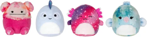 Miniatura 5 de Squishville de Original Squishmallows para jugar y exhibir almacenamiento - Incluyen cuatro peluches de 5 cm - Pie Grande, Axolotl, Loro, Camaleón