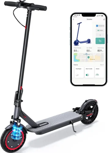 Miniatura 11 de MAXSHOT Electric Scooter for Adults, 8.5/14" Tires, 19/22Mph, 350W/500W Motor, 16-28 Miles Range, Folding E-Scooter with Dual Suspension,APP Control