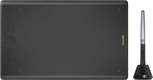 Miniatura 8 de HUION Tableta de Dibujo HS610 Tableta Gráfica con Lápiz Óptico Sin Batería 8192 Presión del Lápiz Función de Inclinación, 10x6.25 Pulgadas Arte