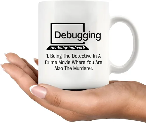 Miniatura 8 de Panvola Taza de café con cita divertida para programador, programación de computadoras, codificador, taza de cerámica (11 oz)