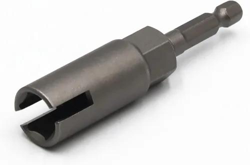 Miniatura 5 de 1 pieza de destornillador profundo de tuerca de ala, 1/4" de vástago hexagonal con ranura para tuerca de ala, herramienta de enchufe de tuerca