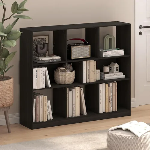 Miniatura 28 de Furinno Fulda Estantería de Libros, Estantería Estrecha de 2 Niveles, Librero con Estante de Almacenamiento de 6 Pulgadas de Ancho, 9.3 x 5.9 x 21.2