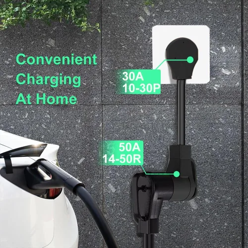 Miniatura 2 de Cable adaptador NEMA 10-30P a 14-50R con certificación ETL para uso con cargadores de vehículos eléctricos portátiles de amperaje variable