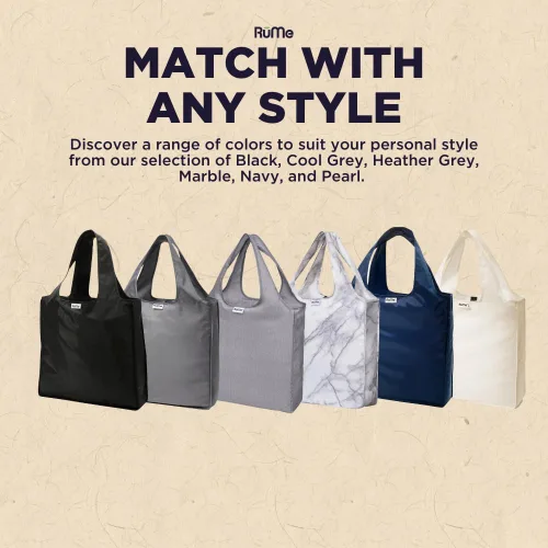 Miniatura 3 de RuMe Classic Medium Tote Eco-Friendly Reusable Washable 50lbs Grocery Shopping Bag Foldable Light & Durable