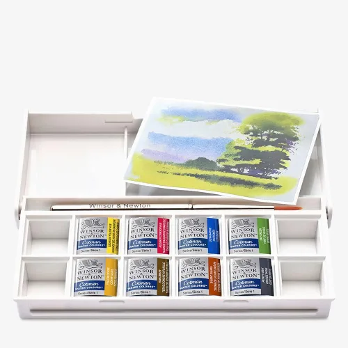 Miniatura 15 de Winsor & Newton 390639 - Cotman Field - Juego de 12 medias pastillas de acuarela