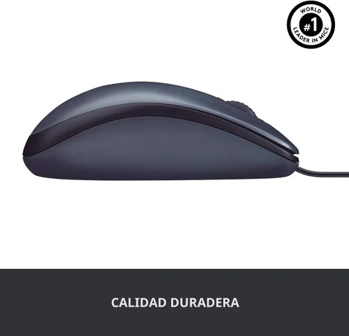 Miniatura 5 de Logitech - USB mouse óptico, USB mouse 910-001439., Negro