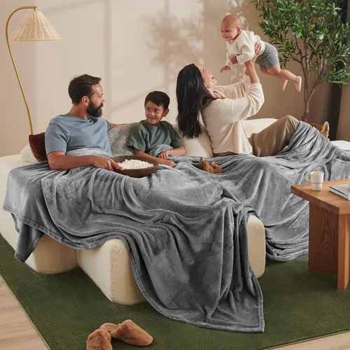 Miniatura 45 de Bare Home Manta de Vellón - Full/Queen - Ultra Suave y Liviana para Cama, Sofá y Sillón - Microfelpa de Lujo - Manta Cálida y Acogedora