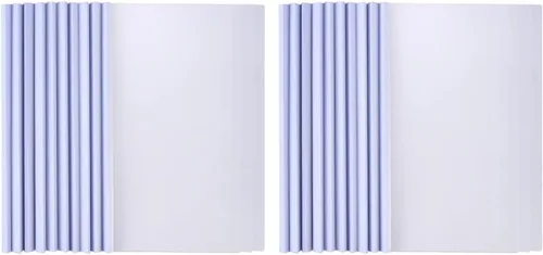 20 piezas de plástico deslizante con clip para carpetas, cubierta de archivo, oficina, blanco, suministros deslizantes, barra con carpeta,