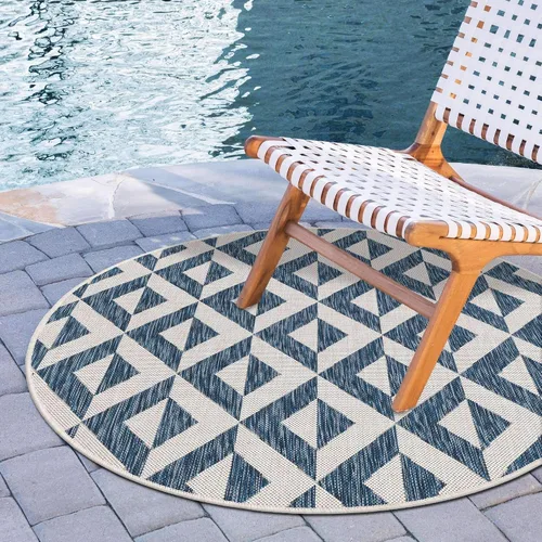 Miniatura 49 de Unique Loom Jill Zarin Outdoor Collection - Alfombra rectangular (2 pies 2 pulgadas x 3 pies 1 pulgadas, rectangular, beige y marrón)