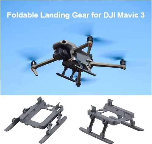 Miniatura 2 de SeiZed Foldable Landing Gear for D-JI Mavic 3 Drone Quick Release Heightening Protection Bracket Feet Stand Support Protector Accessory