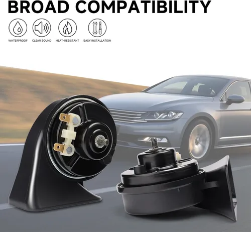 Miniatura 2 de FARBIN Bocina de coche de 12 V Kit de reemplazo de bocina de tren súper ruidosa universal resistente al agua para coche, motocicleta, camión, barco